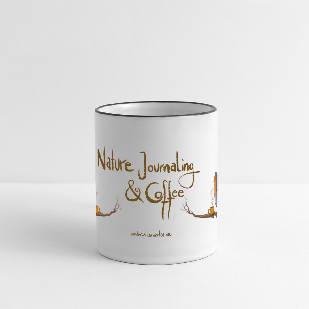 Nature Journaling & Coffee (Keramik-Tasse) - white/black