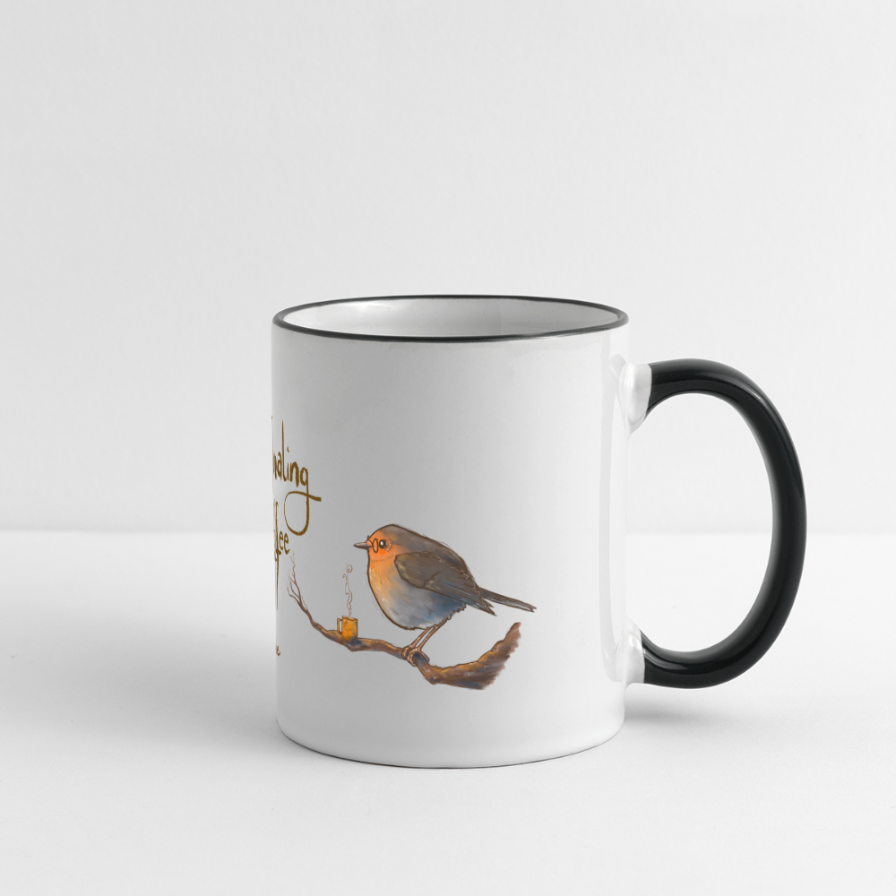 Nature Journaling & Coffee (Keramik-Tasse) - white/black