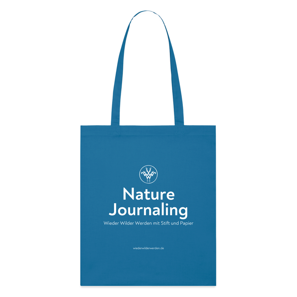 Nature Journaling (Bio-Stoffbeutel dunkel) - royal blue