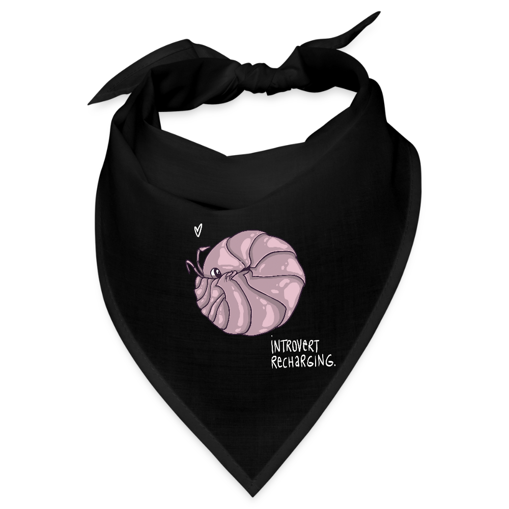 "Introvert Recharging" Halstuch - black
