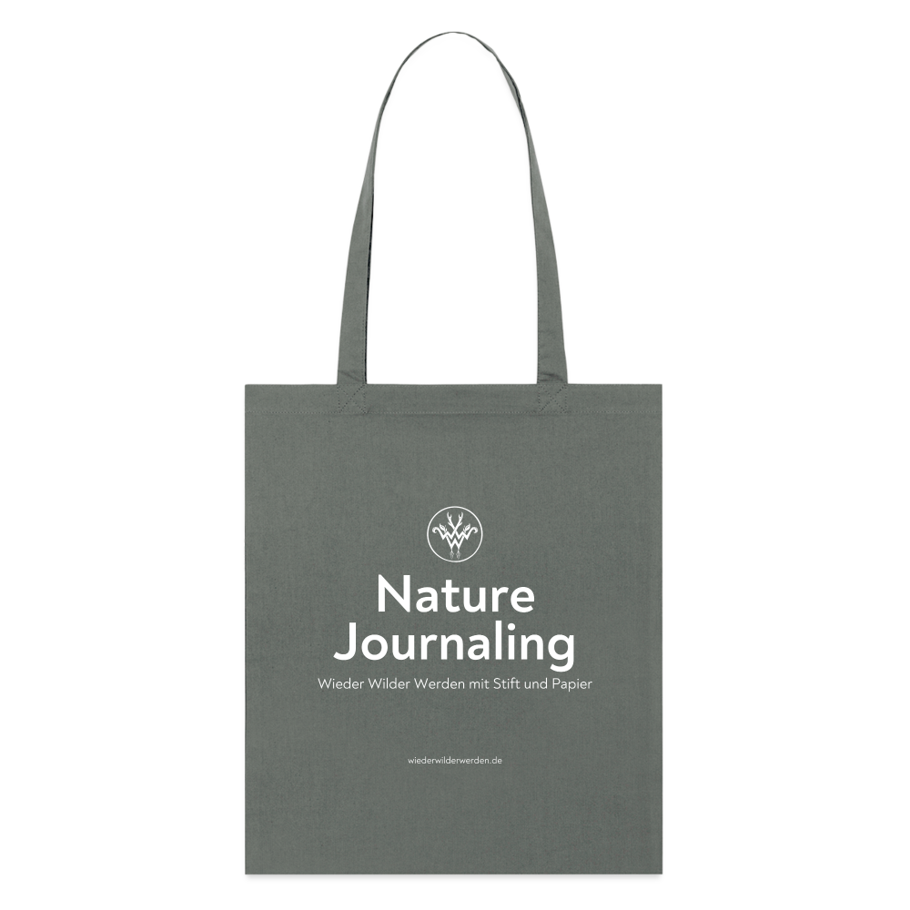 Nature Journaling (Bio-Stoffbeutel dunkel) - anthracite