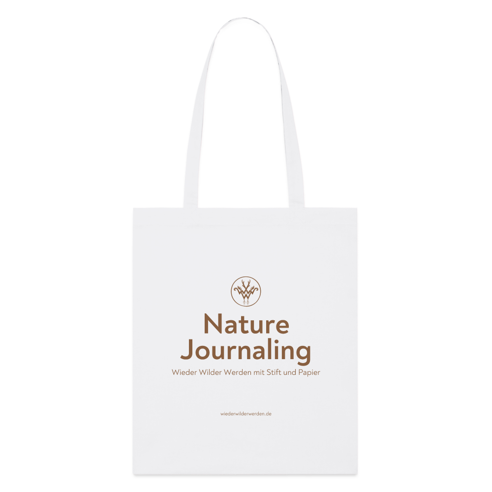 Nature Journaling (Bio-Stoffbeutel hell) - white