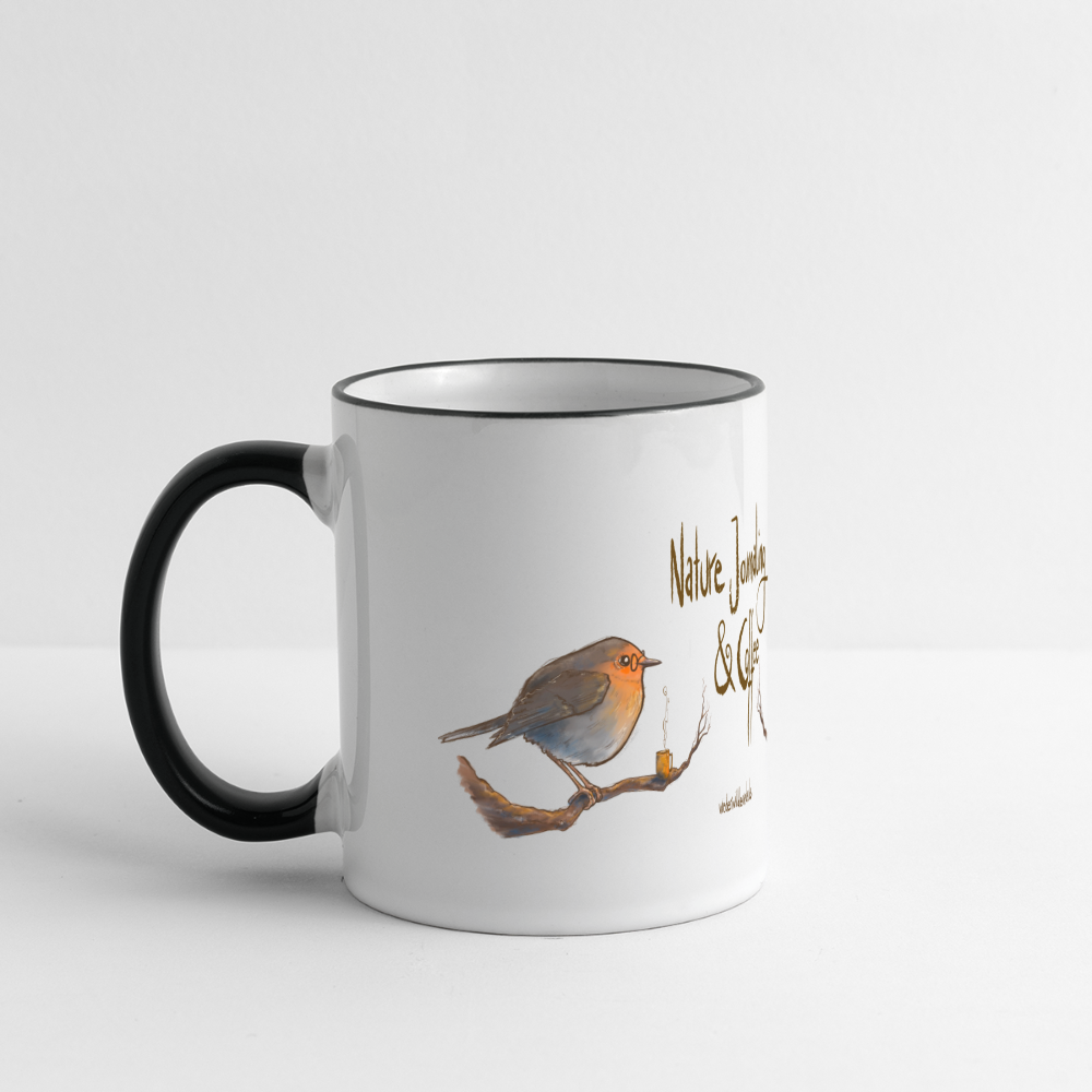 Nature Journaling & Coffee (Keramik-Tasse) - white/black
