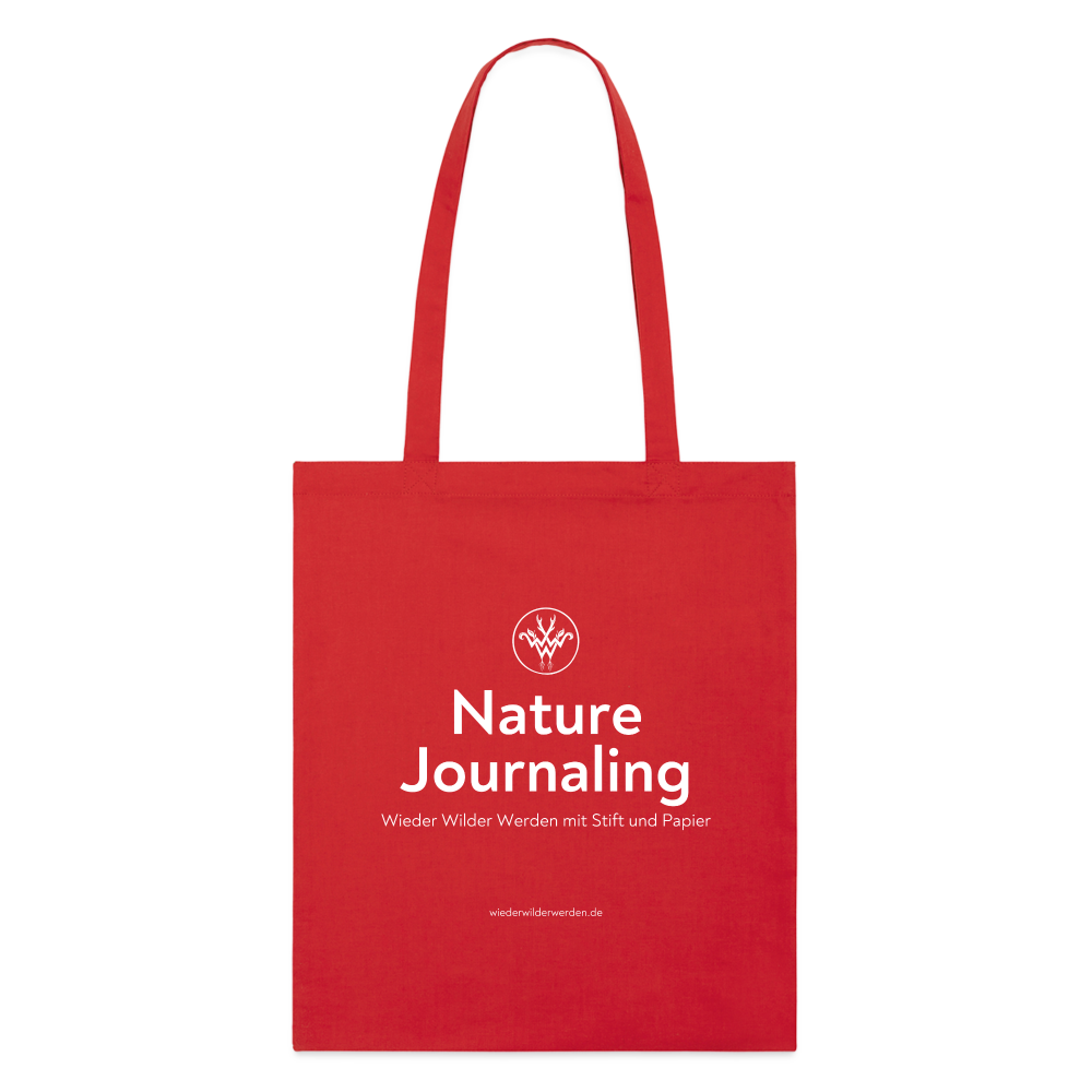 Nature Journaling (Bio-Stoffbeutel dunkel) - red