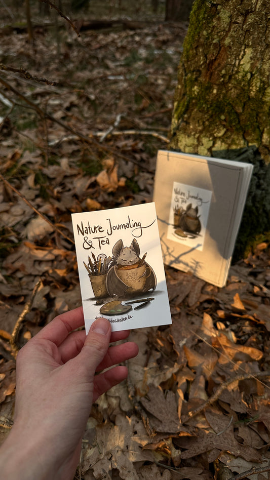 Sticker "Nature Journaling & Tea" Din A7 (1 Stk.)