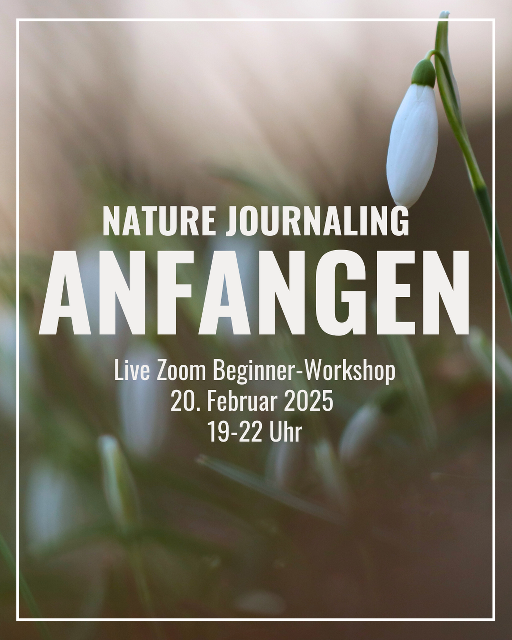 ::Anfangen:: - Beginner Nature Journaling Online Workshop