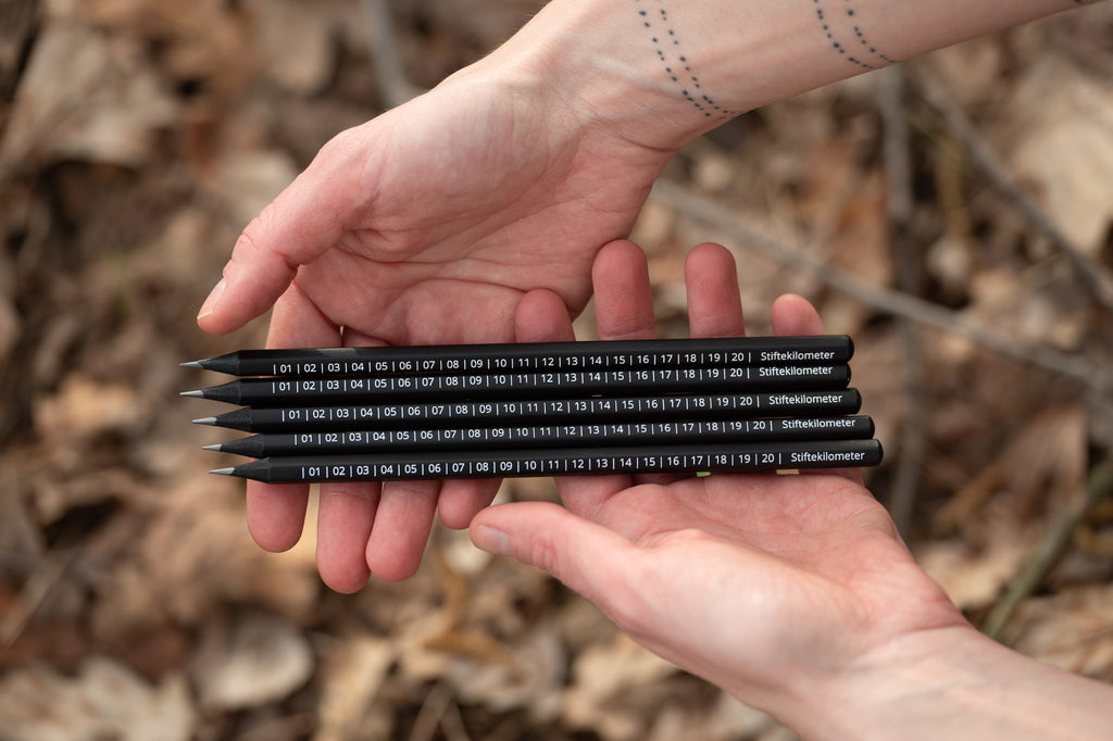 "Stiftekilometer" Nature Journaling Bleistift (sechseckig)